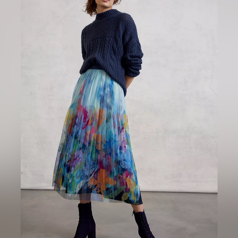 Maeve Chrysanthe Tulle Maxi Skirt